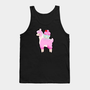 Cupcake Llama Tank Top